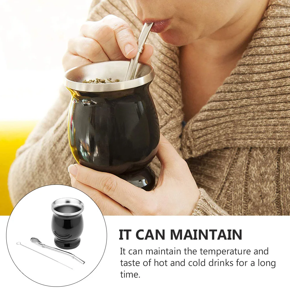 1 Set of Stainless Steel Water Cup Jar Miniature Outdoor Tea Mark | Дом и сад