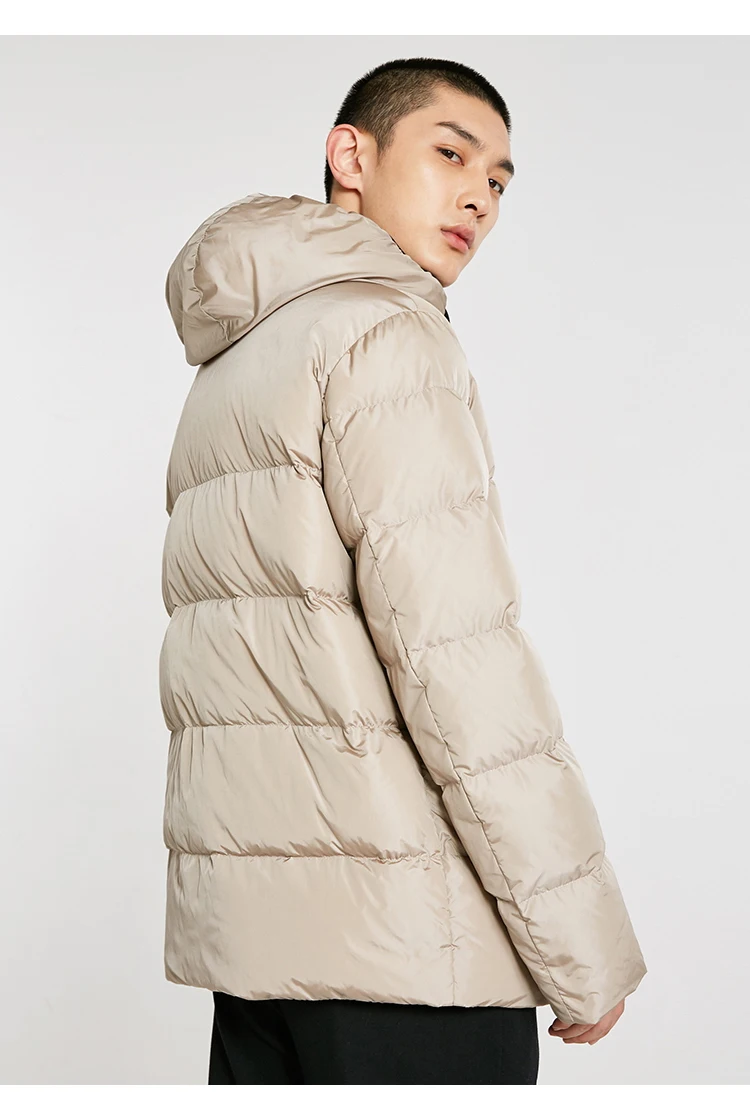 JackJones мужской модный Повседневный пуховик с капюшоном короткая парка пальто мужская одежда 218412509