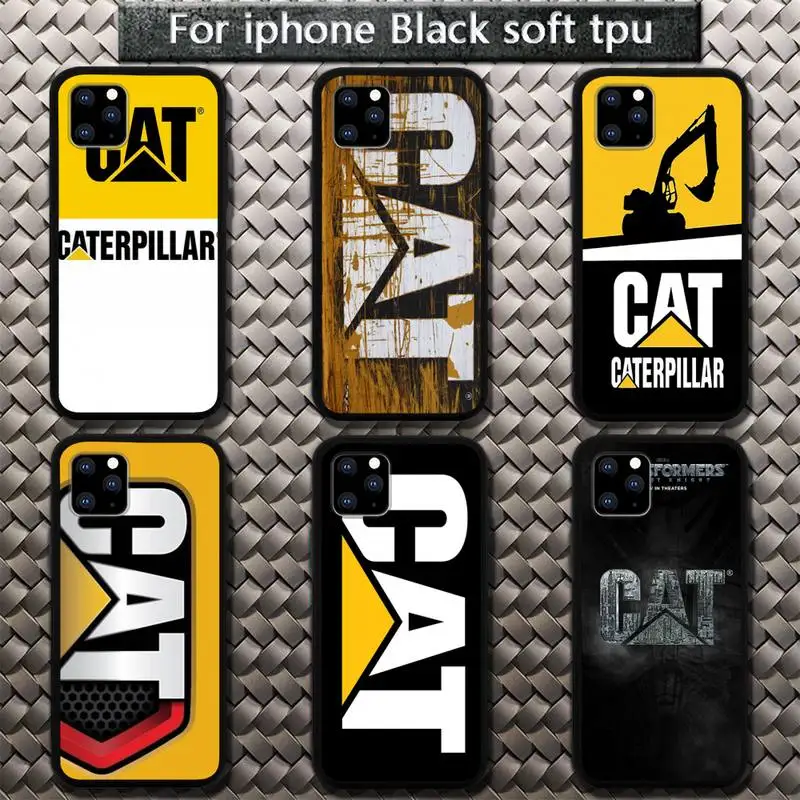 

CAT Excavator Caterpillars Phone Case for iphone etui 11 12 pro se 20 max xr xs x 7 8 6s plus mini Fundas Coque cover