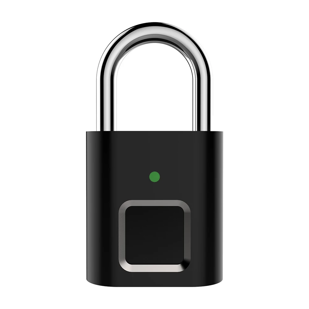 

Fingerprint Padlocks Mini Smart Biometric Thumbprint Hanging Door Lock USB Keyless Quick Unlock Cabinet Locker for Home Office