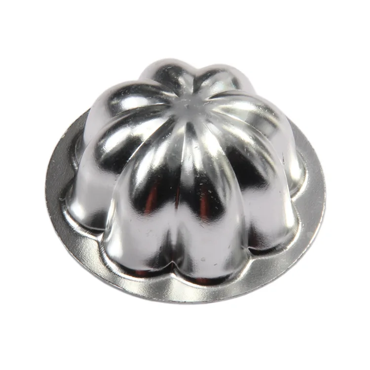 

Baking mold surface treatment application 8-petal small round flower-shaped pudding mold