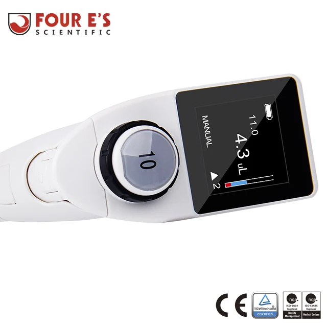 

5-200uI High precision and Ultra light electronic pipette reduce the fatigue of operators