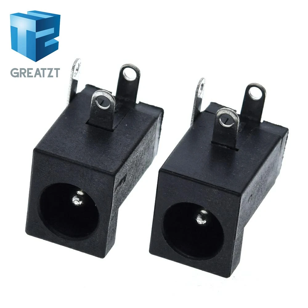 GREATZT 10 шт. DC 005 черные заглушки Мощность с разъемом типа Jack DC005 5 5*2 1 мм 2 гнездо