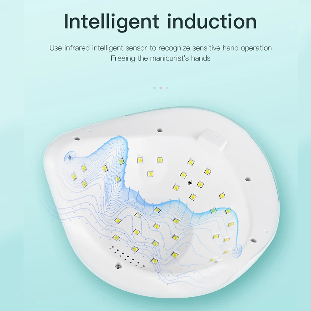 

Nail Lamp High Power 120W UV LED Nail Dryers Portable Home Use Quick-drying Manicure Pedicure Lamp Curing Gel Nails Polish Tools