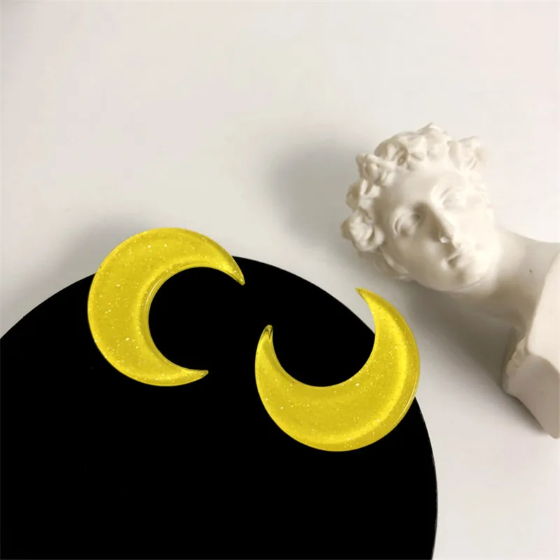 Японские Классические аниме Сейлор Мун для косплея женские серьги в форме Луны