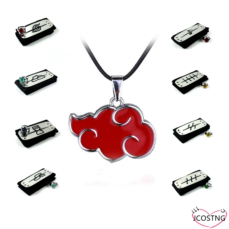 Повязка на голову ожерелье набор Учиха Итачи реквизит для косплея Мадара Акацуки