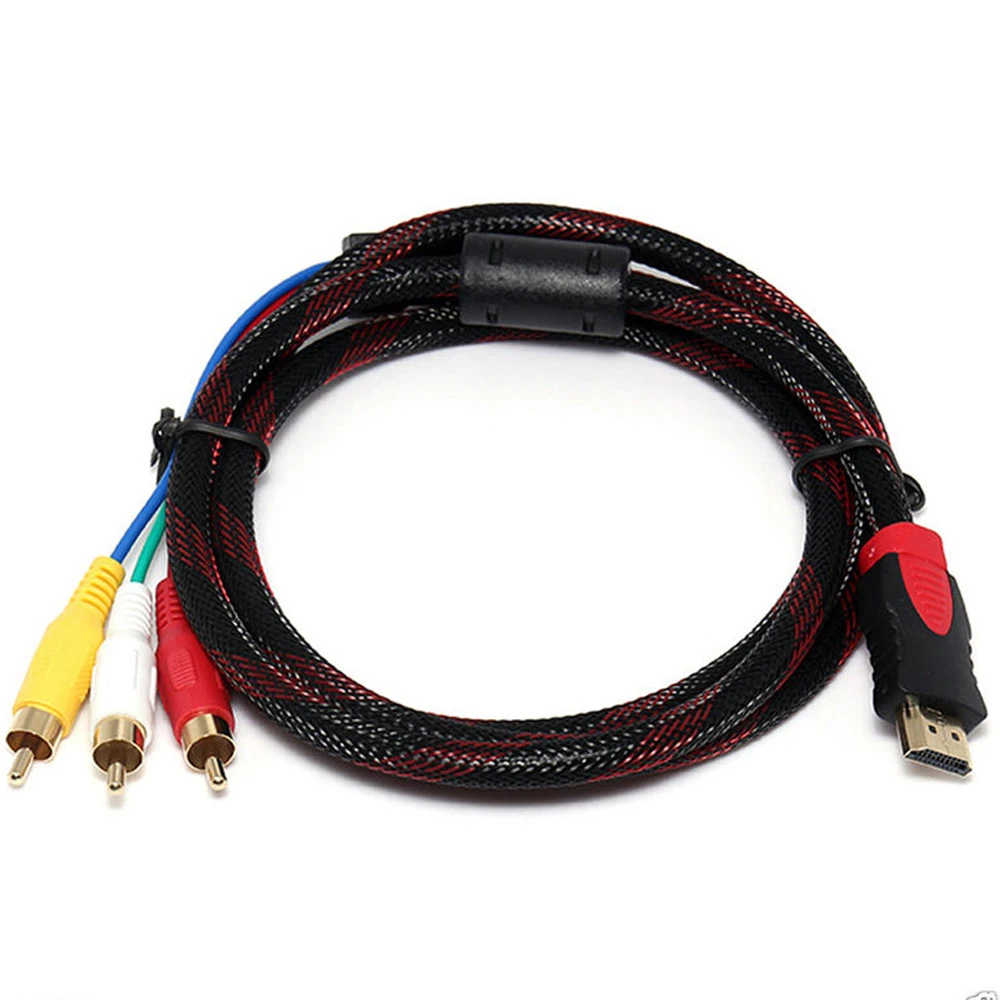 OMESHIN 1 5 м HDMI M папа 3 RCA видео аудио компонент преобразователя AV Кабель-адаптер DVD