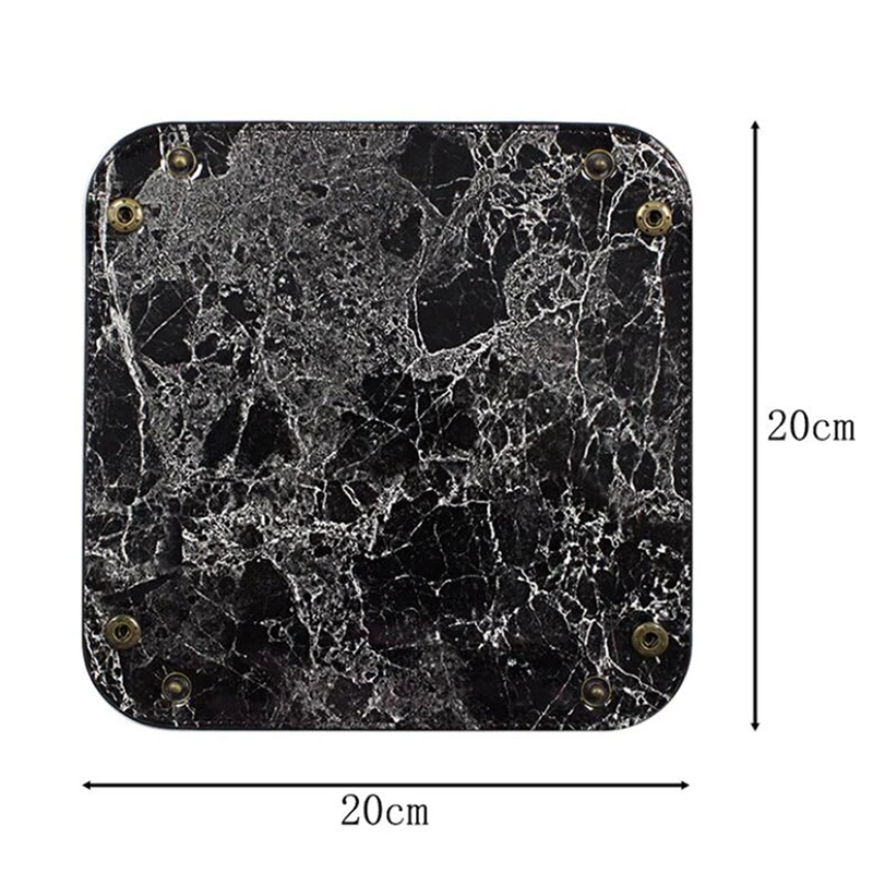 Складная коробка для хранения из искусственной кожи квадратный лоток игры в