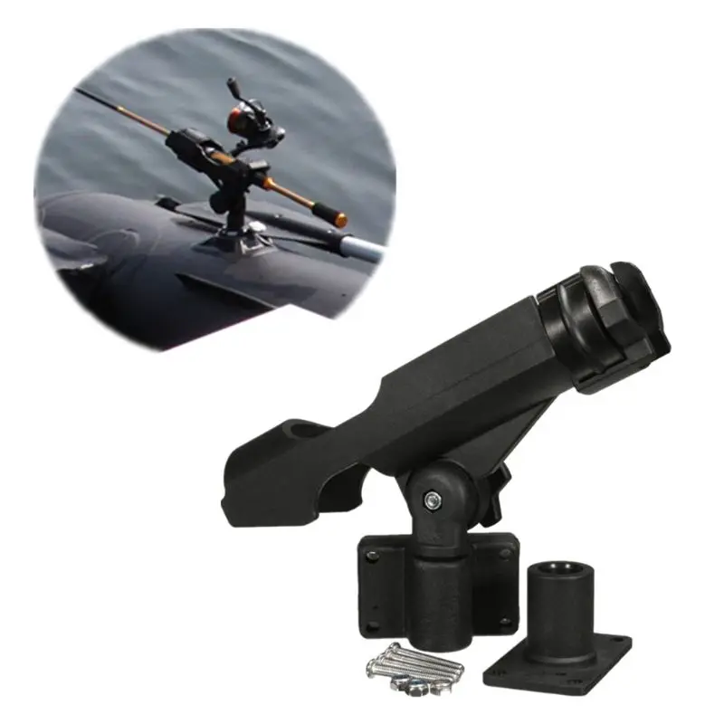 

RXBC Fishing Boat Rods Holder 360 Degree Rotation Adjustable Gasket Kayak Fixer Mount