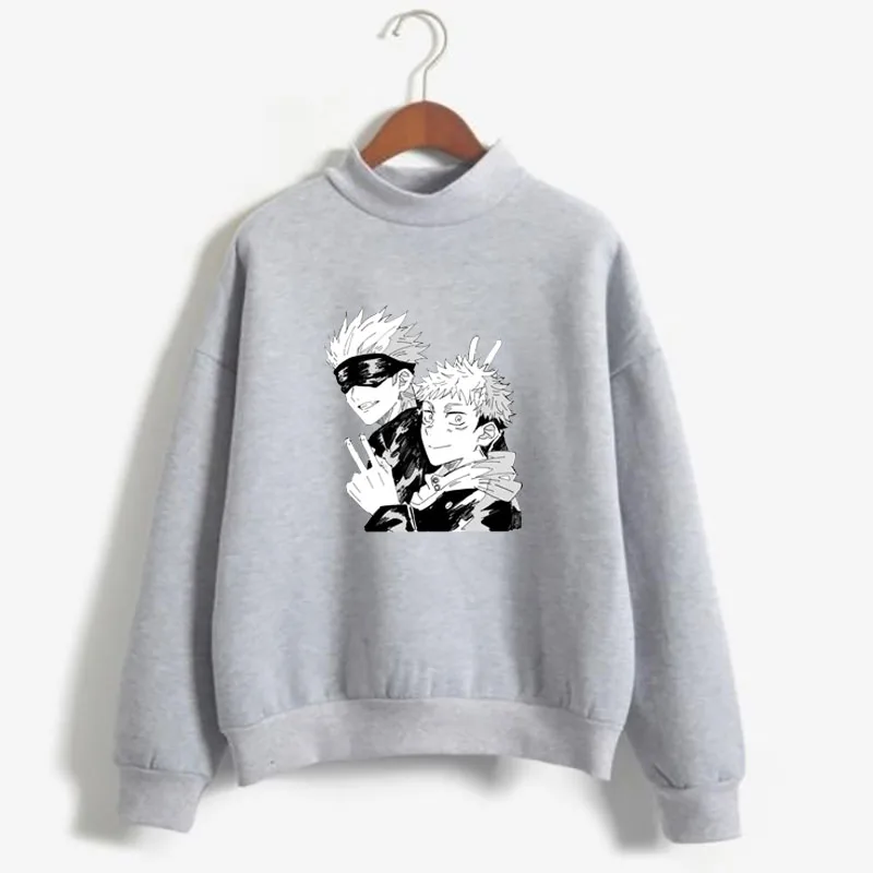 Japan Anime Jujutsu Kaisen Print Sweatshirt Round Neck Long Sleeve pullover Sweater for Women