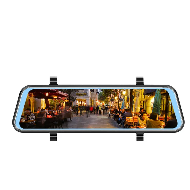 Single lens DVR TAVIN 10 дюймов сенсорный экран видеорегистратор двойной объектив зеркало заднего вида Автомобильный видеорегистратор камера Full HD 1080P ночное видение зарегистрированный видеорегистратор - Название цвета: Single lens DVR