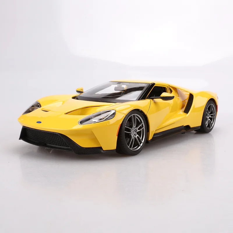 Модель автомобиля из сплава в масштабе 1:18 модель Ford GT 2017 подарок для детей |