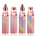 Портативный электрический триммер для бровей 2 в 1, женское устройство для безболезненного удаления волос в форме губной помады, Женская бритва