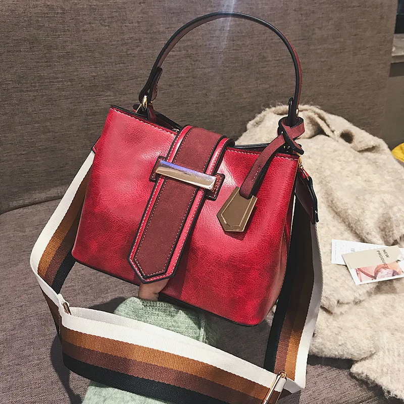 Vintage Luxury Bag New Handbags for Women 2019 Female Brand Leather Shoulder Handbag Lady Crossbody Messenger Bags Casual | Багаж и сумки