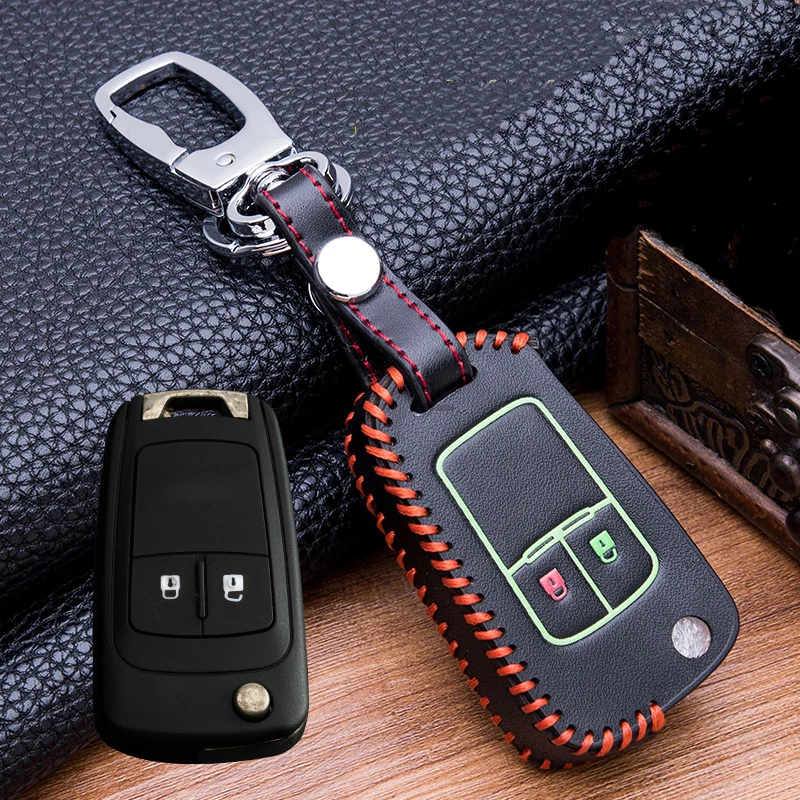 Ручной швейный кожаный чехол для автомобиля держатель ключа buick chevrolet cruze Aveo TRAX Opel