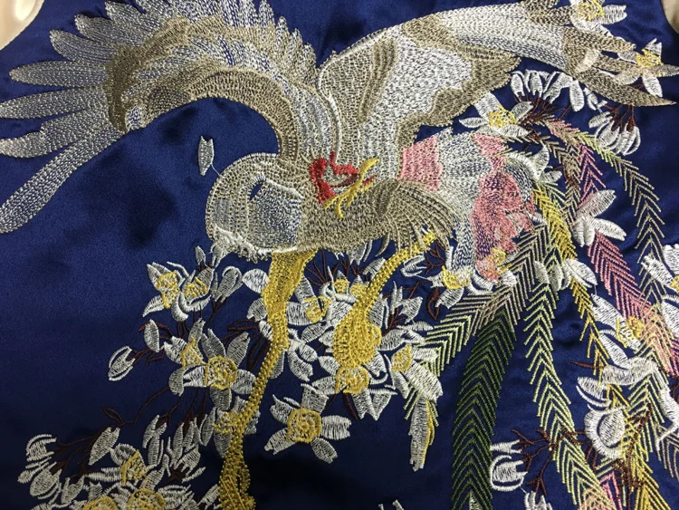 

Vintage Phoenix Embroidery Basic Jacket Coat Women Autumn Street Satin Bomber Jacket Casual Loose Reversible Baseball Jackets