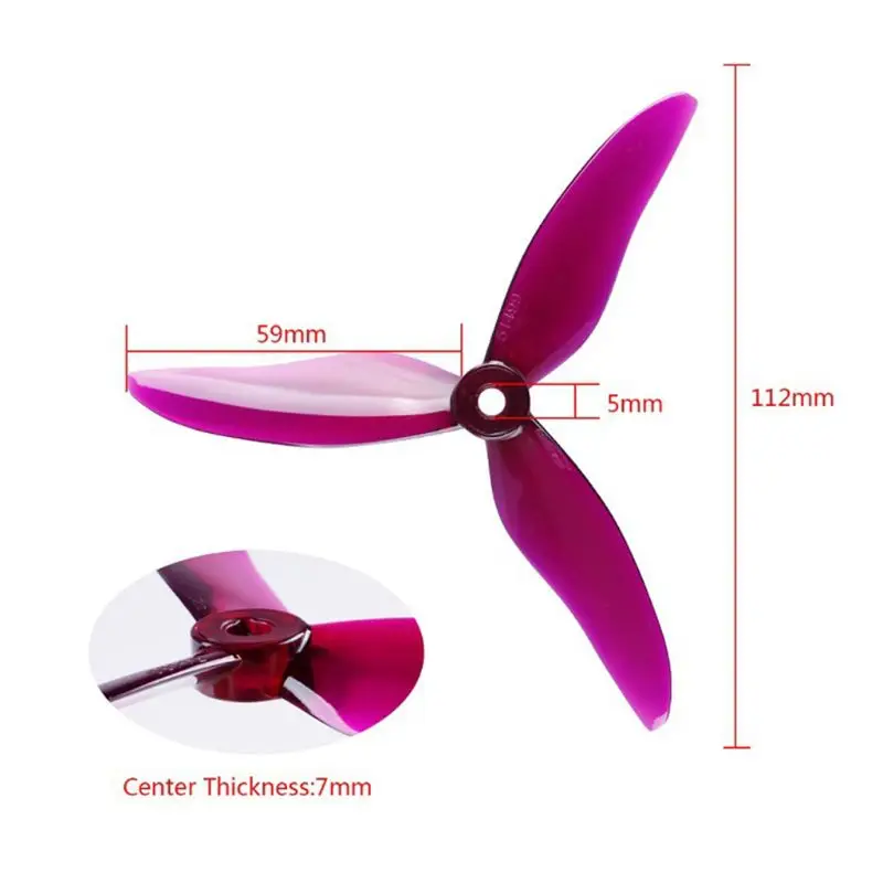 16pcs/Set 5 Inch Propeller 51499 3-Blades Props for 210 220 250 FPV Racing Drone | Игрушки и хобби