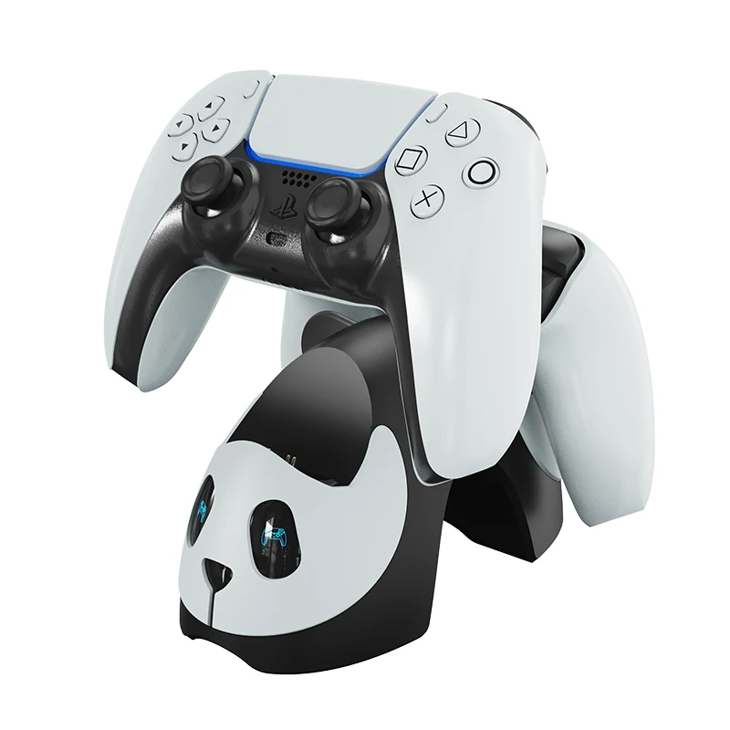 

Dual Charger Dock For PS5 Playstation 5 Lovely Panda Controller Fast Charger Stand Gamepad Joystick Charging Station Holder