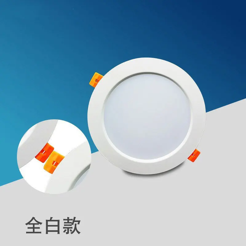 Ультра яркий круглый светодиодный светильник 3 Вт 5 7 9 12 18 Bombillas AC 110 В 220 потолочное