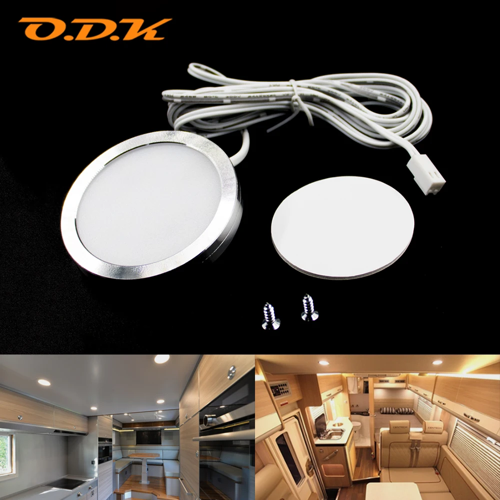 Светодиодные точечные светильники для интерьера 12 В 2 5 Вт 3000K-6400K круглые