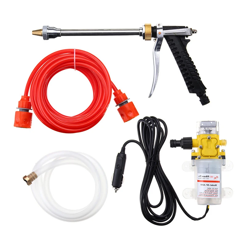 

DC12V Car Washer Gun Pump 100W 160PSI High Pressure Cleaner Car Portable Machine Electric Cleaning Auto Device With Car Charger