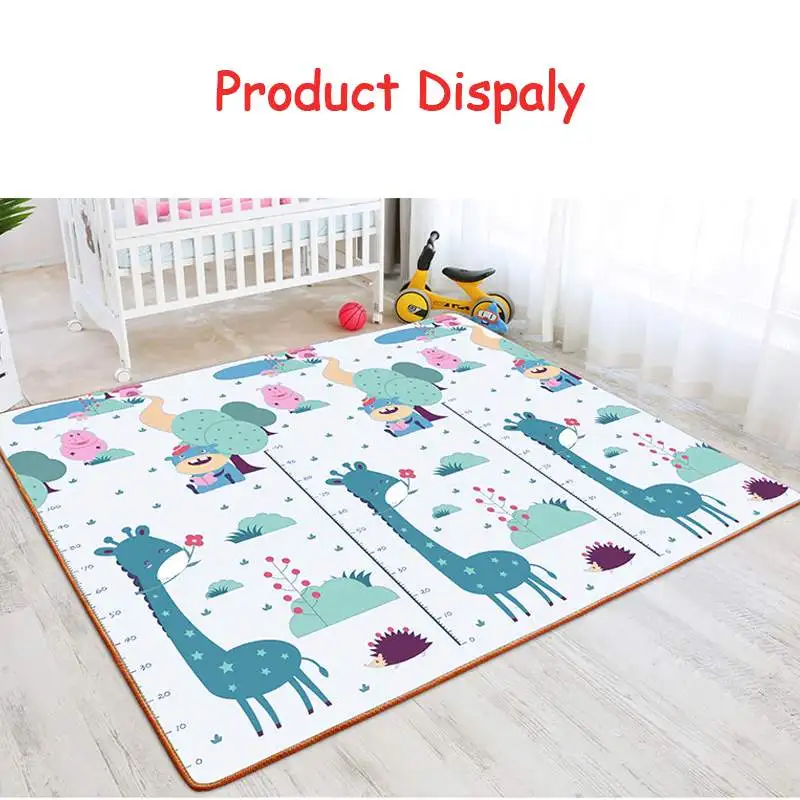 

71*79'' Baby Play Mat EPE Soft Floor Playmat Foldable Crawling Carpet Kid Game Activity Rug Folding Blanket Rugs Education Toys