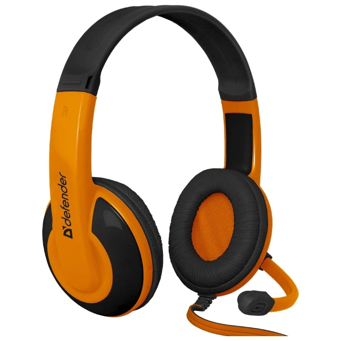 Гарнитура Defender Warhead G-120 black/orange проводная стерео 20-20000 Гц 32 Ом 110 дБ 20-16000 -54 2x mini jack |