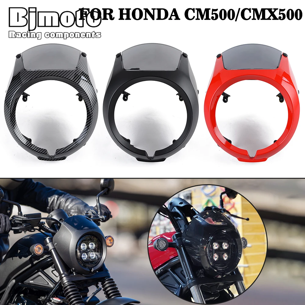 

CMX300 CMX500 Motorcycle Headlight Fairing Front Cowl Cover Fork Windshield For Honda Rebel CMX 300/500 2020-2021