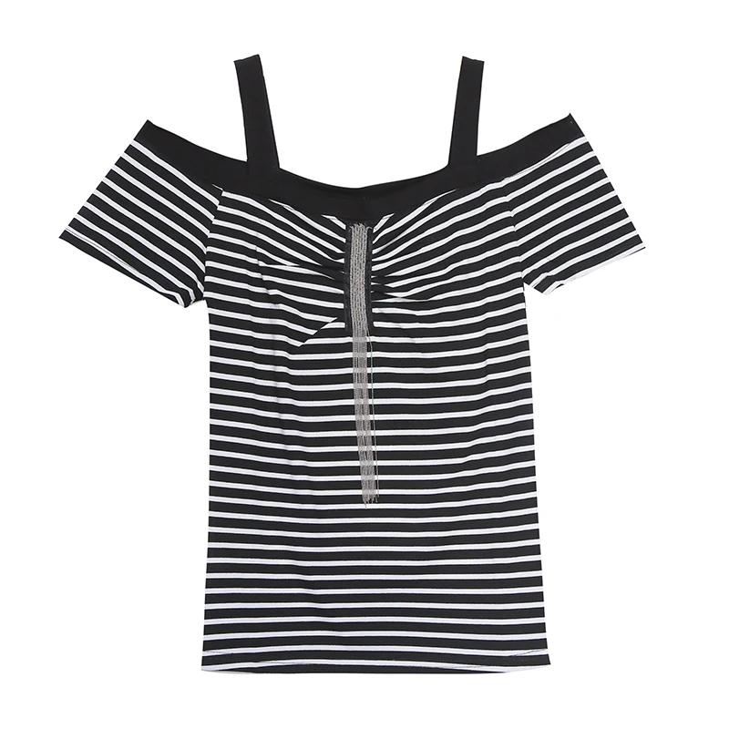 

[spot] cotton T-shirt cultivate one's morality short sleeves all the new spring and summer with short sleeves a word shoulder de