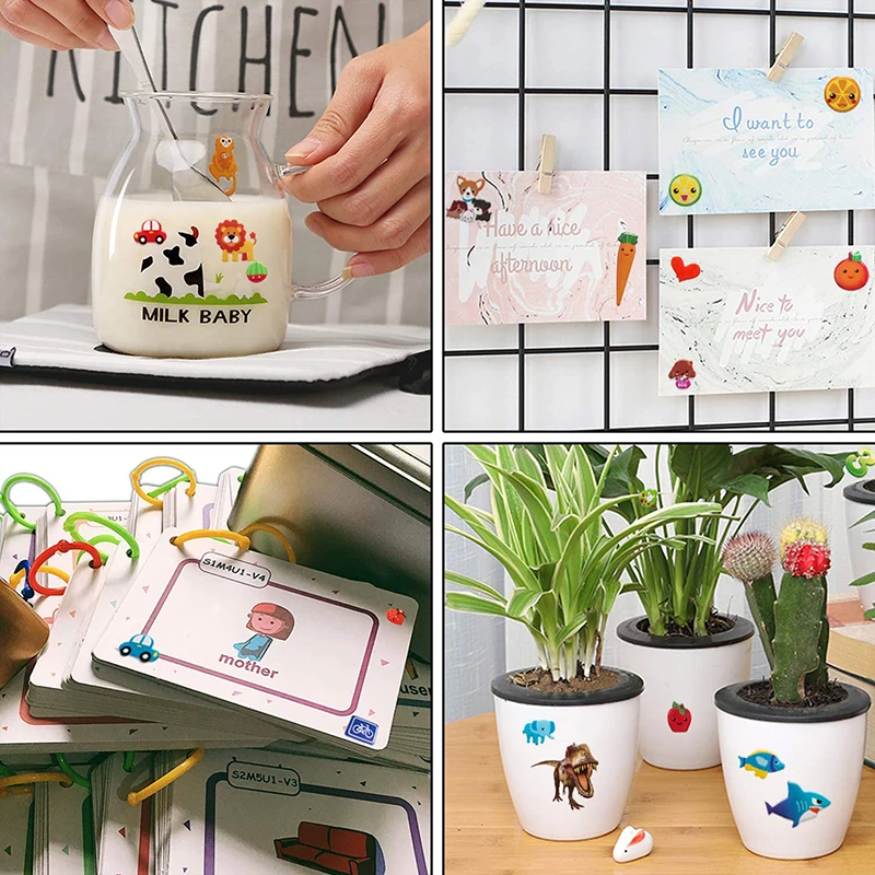 L&aacute;minas difusoras 3D para ni&ntilde;os y ni&ntilde;as, pegatinas hinchables a granel para ni&ntilde;os, animales, peces, coche, dinosaurio, juguetes educativos cl&aacute;sicos de dibujos animados, regalos, 20/8-4