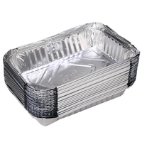 30x bbq aluminum foil grease drip pans recyclable grill catch tray weber outdoor for indirect cooking 19 5 x14 4x4cm