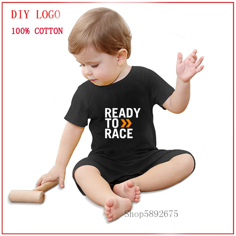 Белая эксклюзивная одежда с животными Ready to race боди костюм детские костюмы пижамы