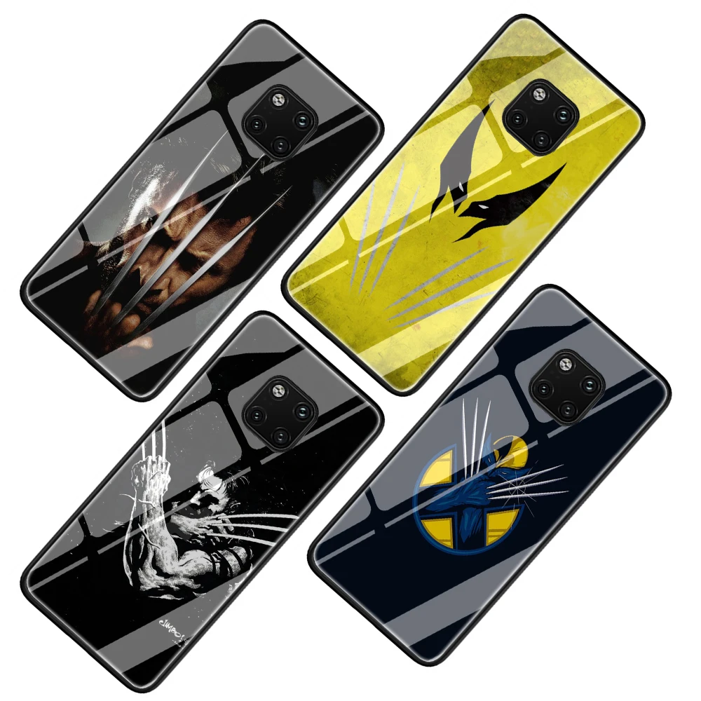 Чехол для телефона из закаленного стекла Marvel Hero Росомаха Huawei P10 P20 P30 Y6 Y9 Honor 8X 7A pro 9