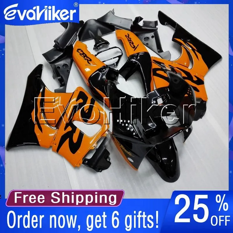

Custom motorcycle fairing for CBR919RR 1998-1999 motorcycle bodywork kit orange black+gifts