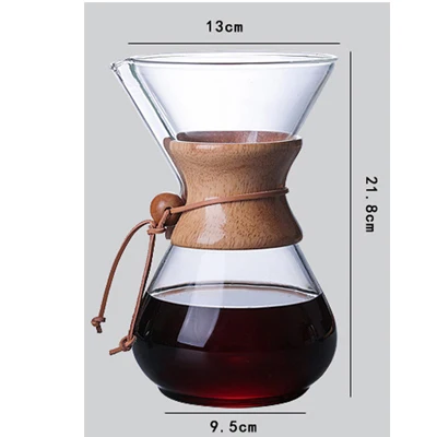 Coffee pot 1 1000 мл кофейные горшки термостойкий стеклянный кофейник пивоваренный 3 Набор чашек горячий пивоваренный кофейник Barista Percolator1PC - Цвет: Coffee pot 1
