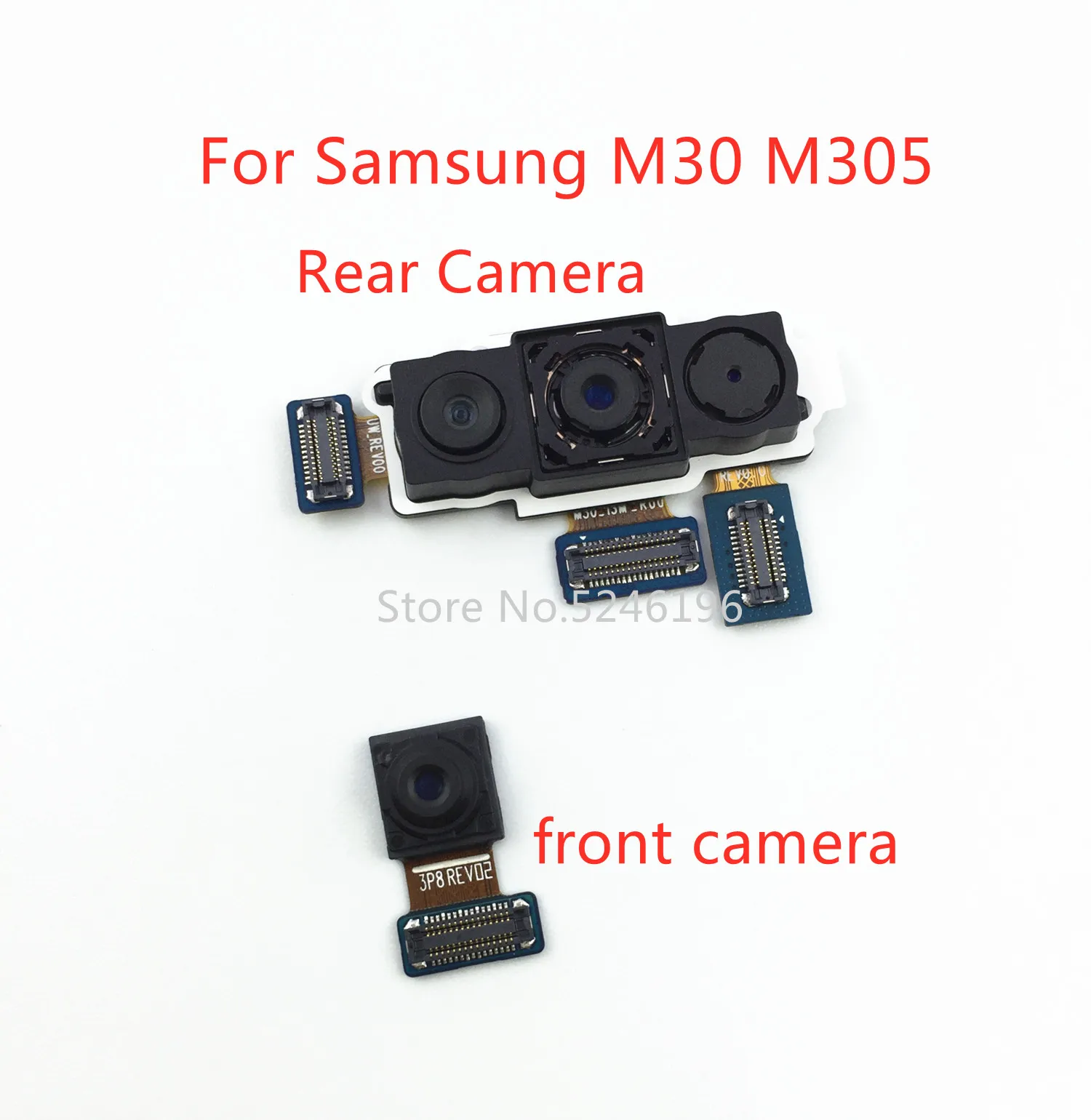 1 шт., модуль задней большой основной камеры, гибкий кабель для samsung Galaxy M30 SM-M305F, гибкий кабель для задней камеры, Новые запасные части