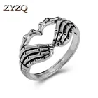 Кольцо ZYZQ унисекс в стиле ретро, стильное Ювелирное Украшение в стиле панк, ветер, призрак, указательный палец, для женщин и мужчин