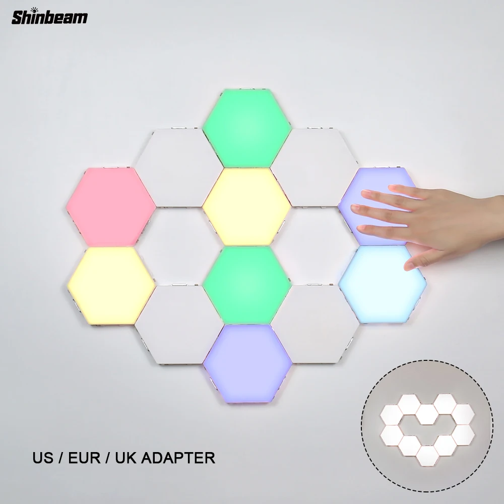 Настенный квантовый светильник сделай сам модульный шестиугольный Магнитный