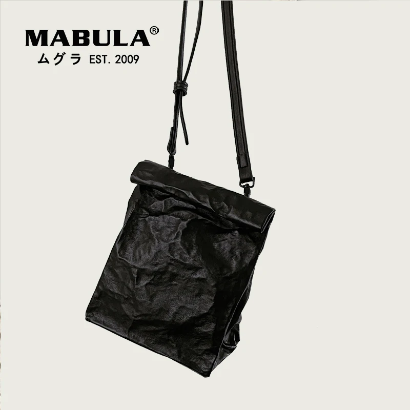 

Vintage Mini Kraft Paper Crossbody Bag for Women Waterproof Kraft Paper Shoulder Bag With 2 Removable Strap Belt Pouch Purses