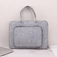 Fashion Portable Felt Bag Laptop Bag For 11.6 13.3 15.6 17.3 Inch Computer Bag For MacBook Pro 13 Case Xiaomi Samsung HP Handbag