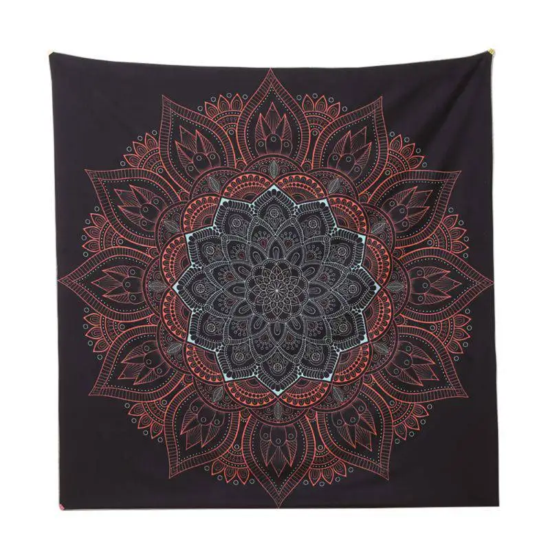 Черный зодиакальный гороскоп индийские гобелены настенная драпировка в стиле