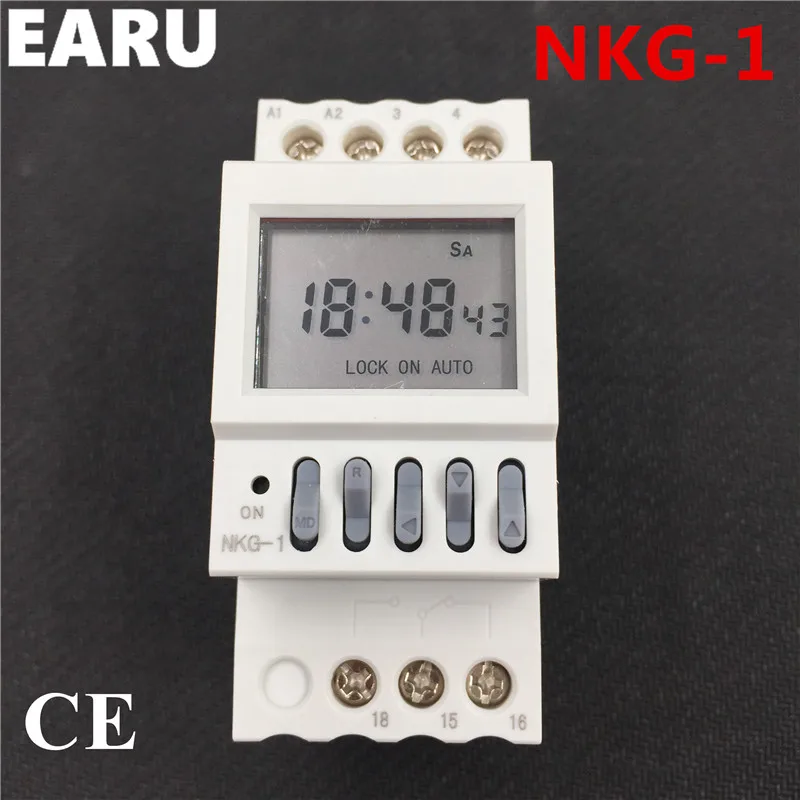 

NKG1 NKG-1 LCD Microcomputer Programmable Digital Time Switch Relay Timer Count Down Street Lamp LED Screen Controller Cycle LCD