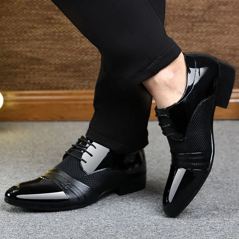 2019 new summer casual dress men shoes solid casual plus size hot sale new brand fashion business mens shoes leather sole shoes free global shipping