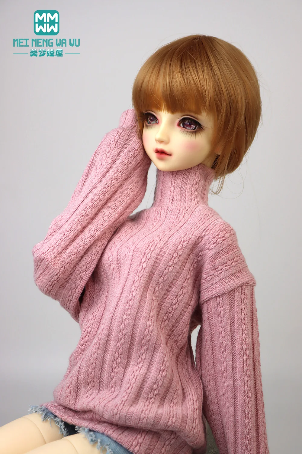 28-75cm 1/6 1/4 1/3 BJD Clothes DD SD MSD YOSD MYOU Spherical joint Doll Fashion turtleneck sweater toys gift