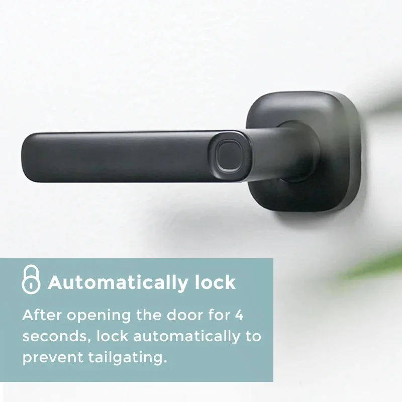 r2 smart door lock apartment office wooden door household electronic smart powered bluetooth fingerprint smart lock door diy free global shipping