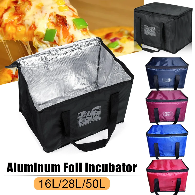

Food Delivery Bag Waterproof Insulated Reusable Pizza Takeaway Thermal Warm/cold Bag Buffet Server Warming Tray Lunch Container