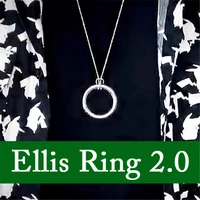 ellis ring 2 0 magic tricks stage close up magia ring appear vanish magie mentalism illusion gimmick prop ring and chain magica
