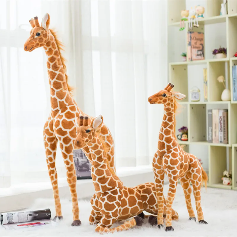 

Giant Real Life Giraffe Plush Toys High Quality Stuffed Animals Dolls Soft Kids Children Baby 50-120cm Birthday Gift Room Decor