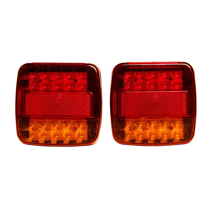 

1pc LED Lights 12V Red Amber White Car lamps Brake Stop Turn Signal Light Car Products Super Bright Durable for Trailer Truck