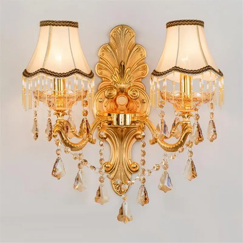 Ванная комната Kinkiety бра Para Parede Arandela Лофт Декор Хрустальная аппликация Murale Wandlamp